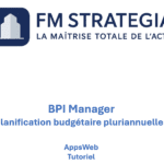 FM09 BPI Manager - Planification budgétaire pluriannuelle sur 5 ans